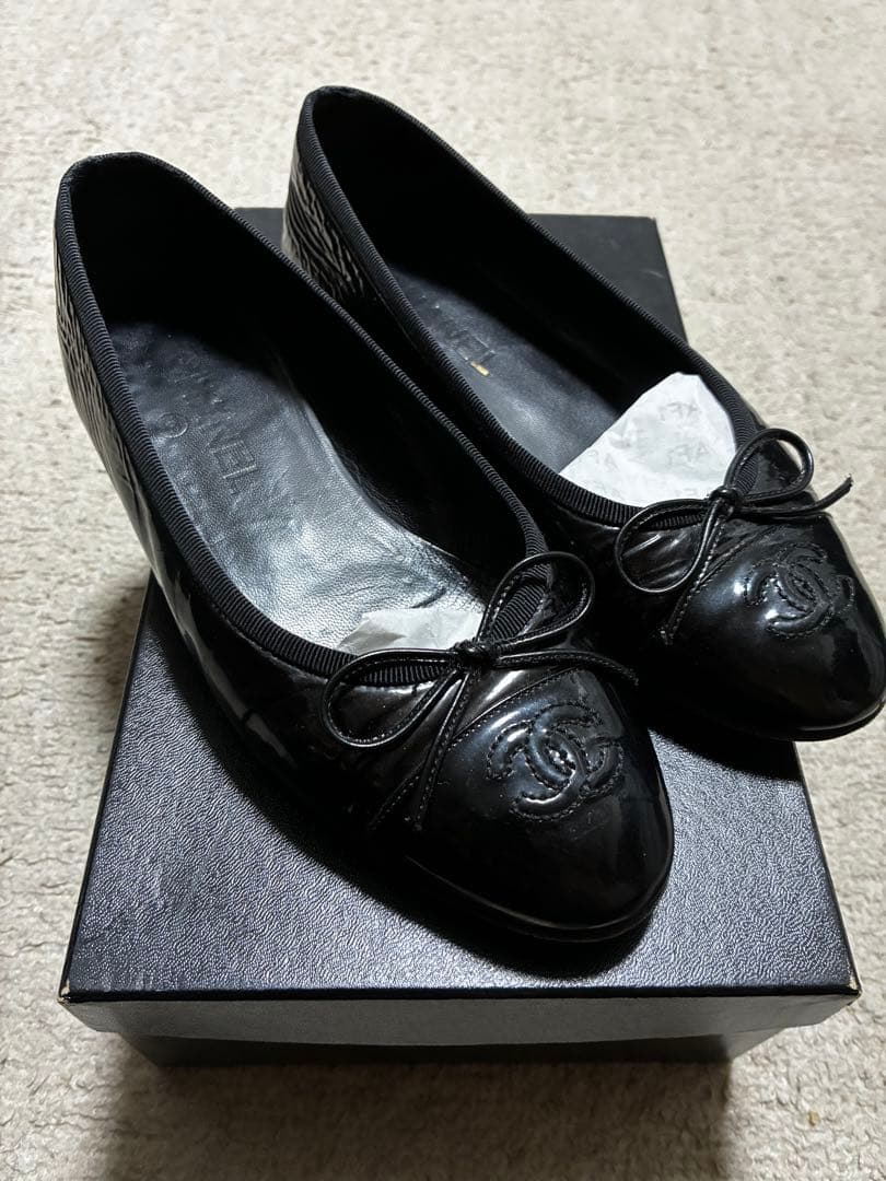 シャネル　フラットシューズ　バレエシューズ