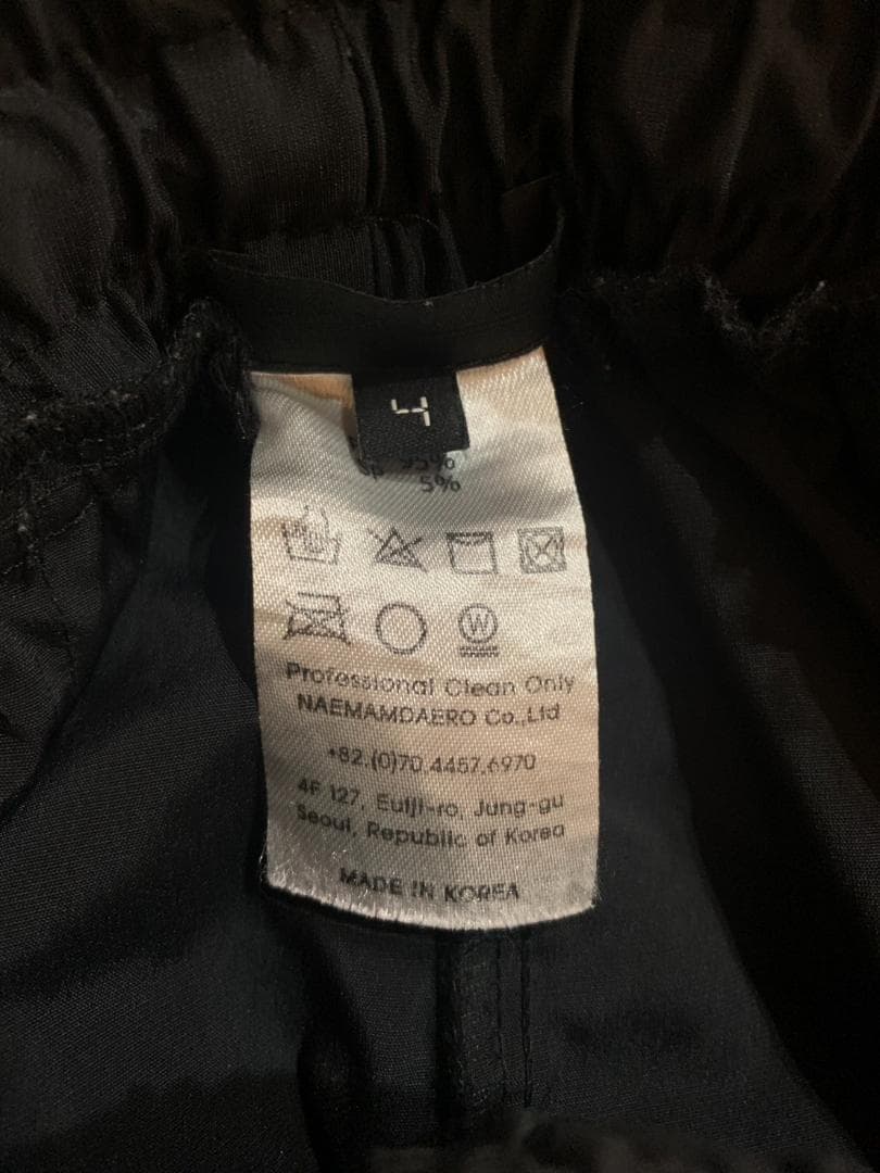 99%IS GOBCHANG ナイロンパンツ サイズ4 ブラック