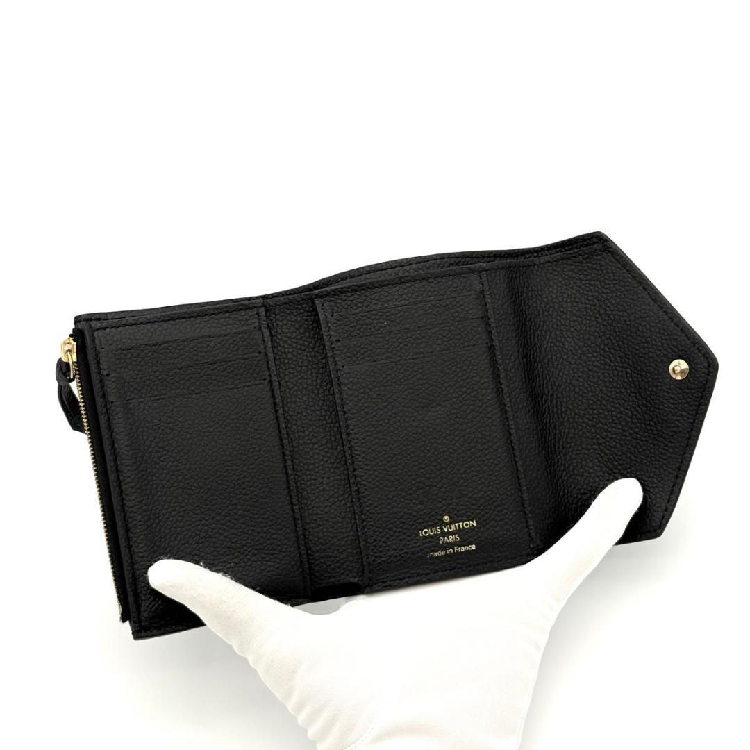 ルイヴィトン 折財布 モノグラム アンプラント ヴィクトリーヌ 黒 1991