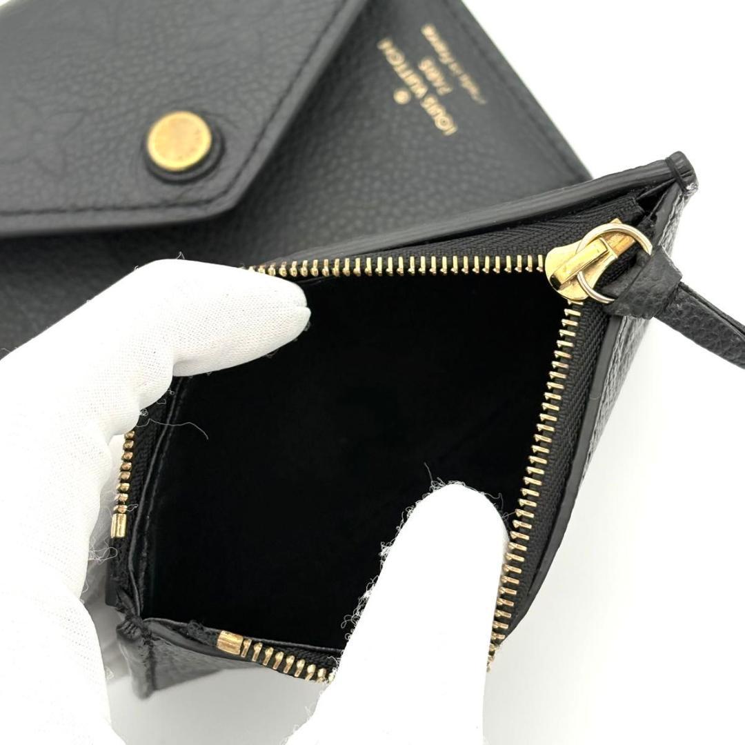 ルイヴィトン 折財布 モノグラム アンプラント ヴィクトリーヌ 黒 1991