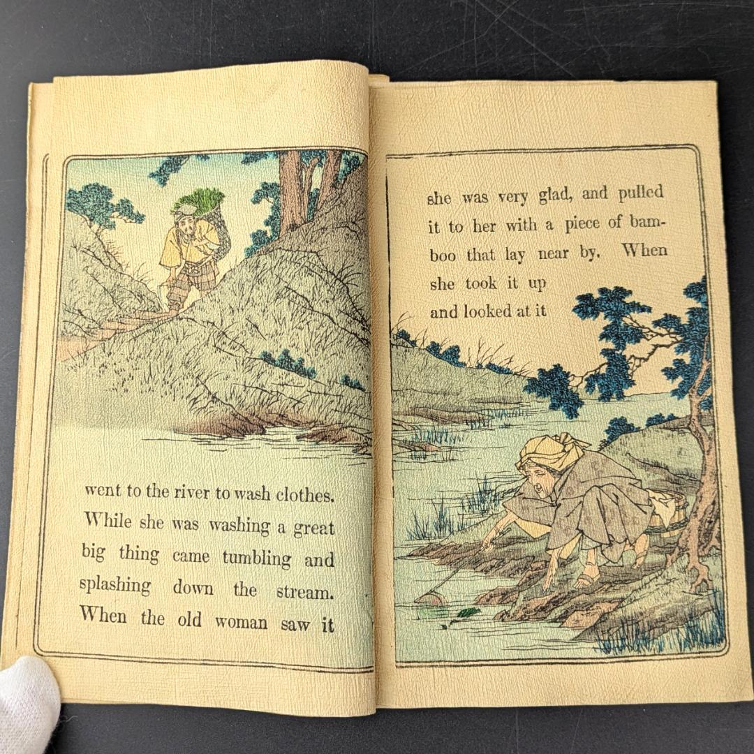 Japanese Fairy Tale 1 ちりめん本 桃太郎 長谷川武次郎