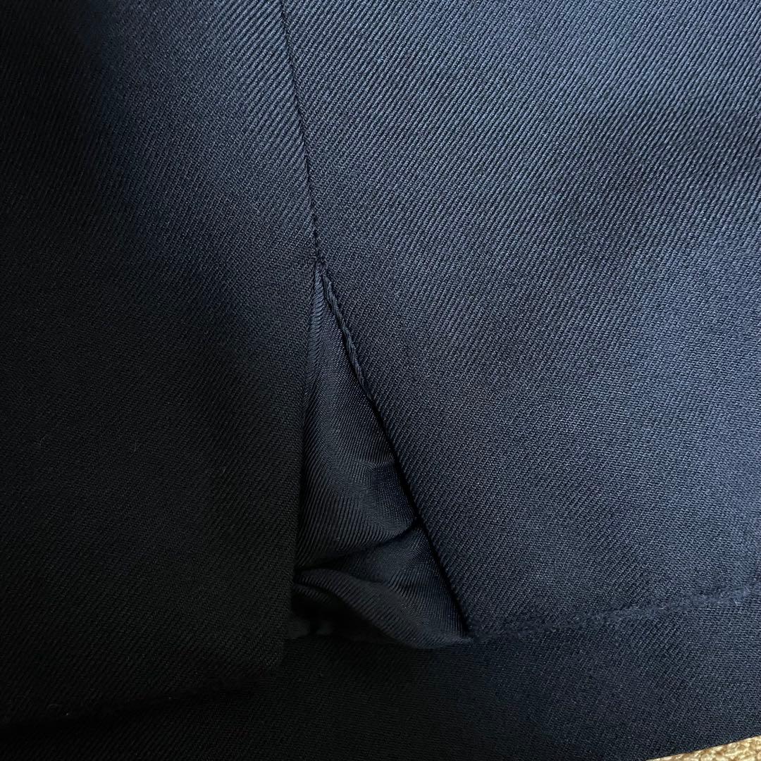 SAINT LAURENT サンローラン ブラック 紋章 ポケット スカート