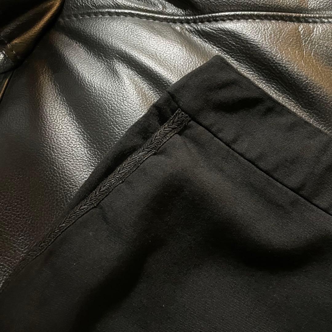 SAINT LAURENT サンローラン ブラック 紋章 ポケット スカート