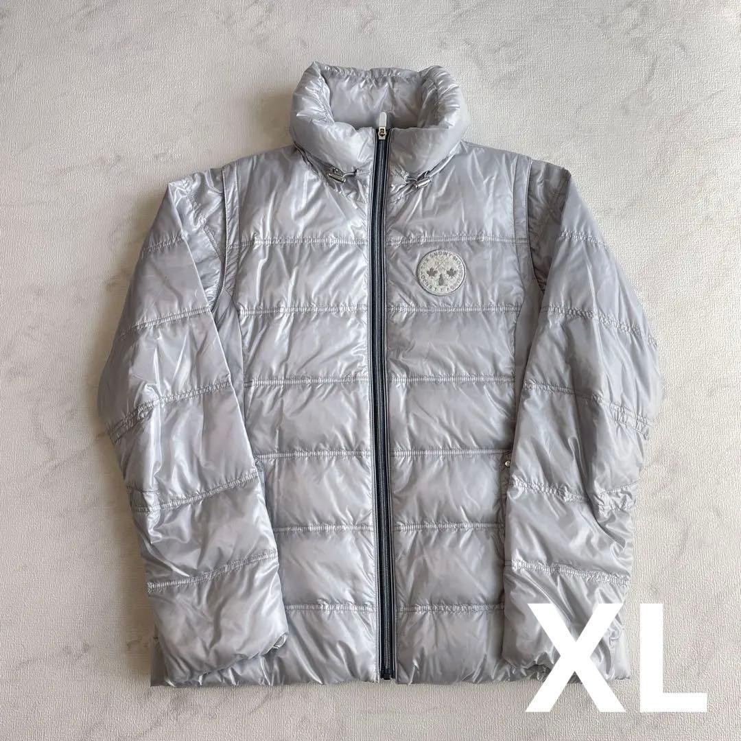 マンシングウェア　未使用級美品　900フィルダウンジャケット　2WAY シルバー