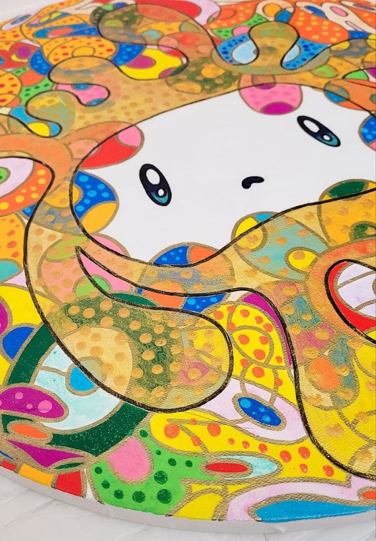 ★鈴木哲也★丸50(500×500mm)アクリル原画1点物★送料無料#140