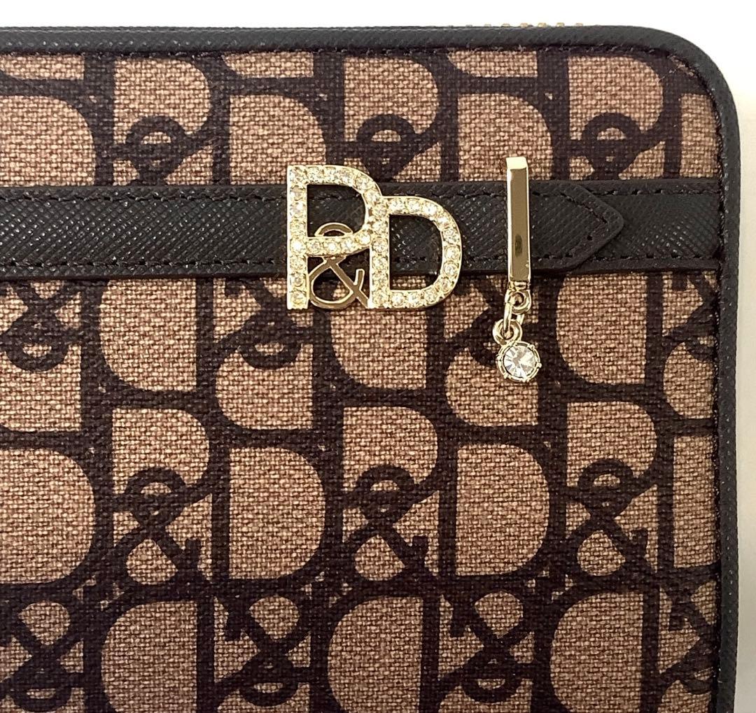 新品★ピンキー＆ダイアン★パドロック ラウンドファスナー長財布★ブラウン茶