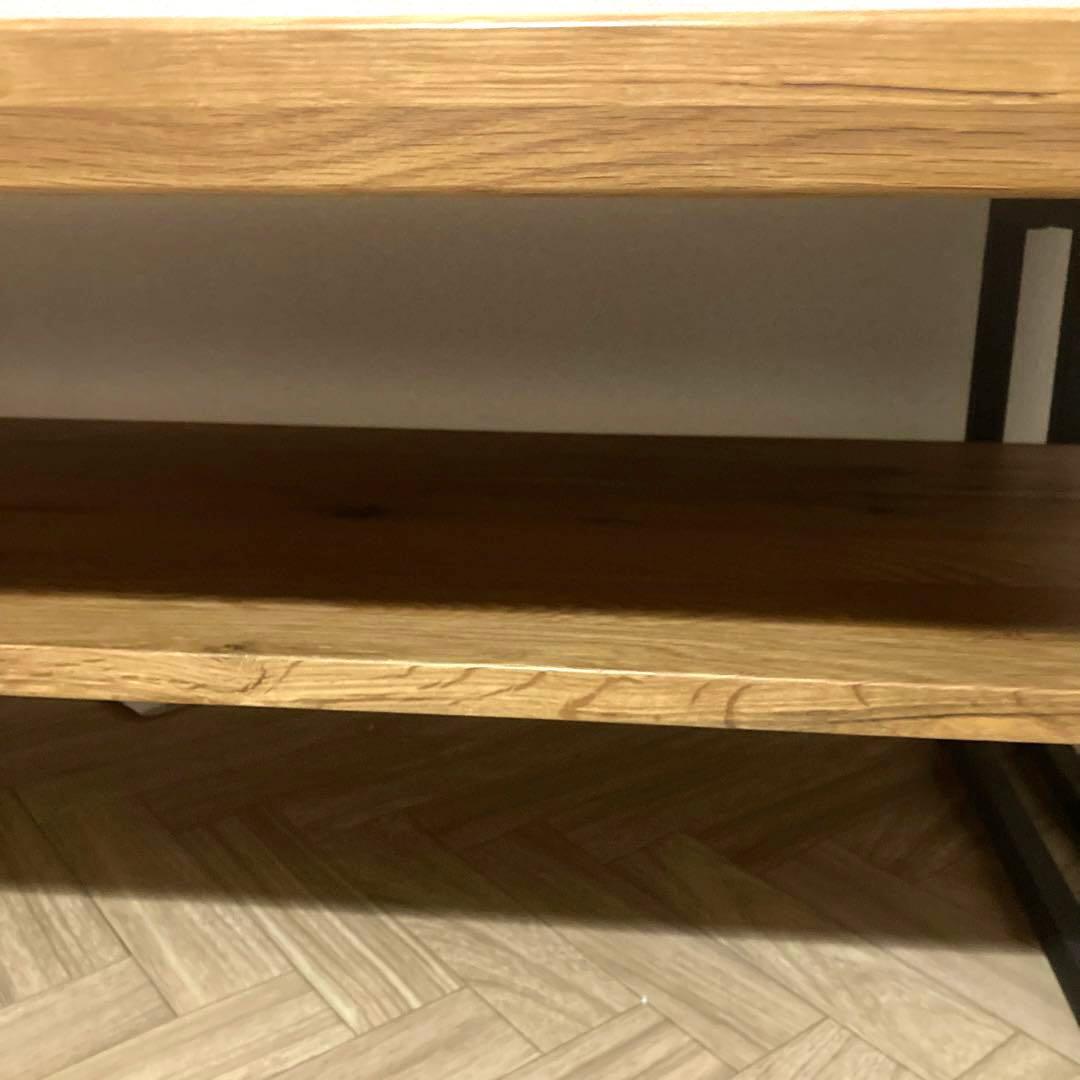 写真追加⇒（美品）ローテブル・オシャレ オーク無垢材 約一年使用