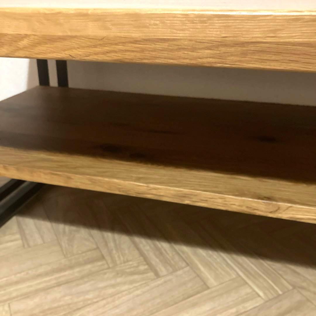 写真追加⇒（美品）ローテブル・オシャレ オーク無垢材 約一年使用