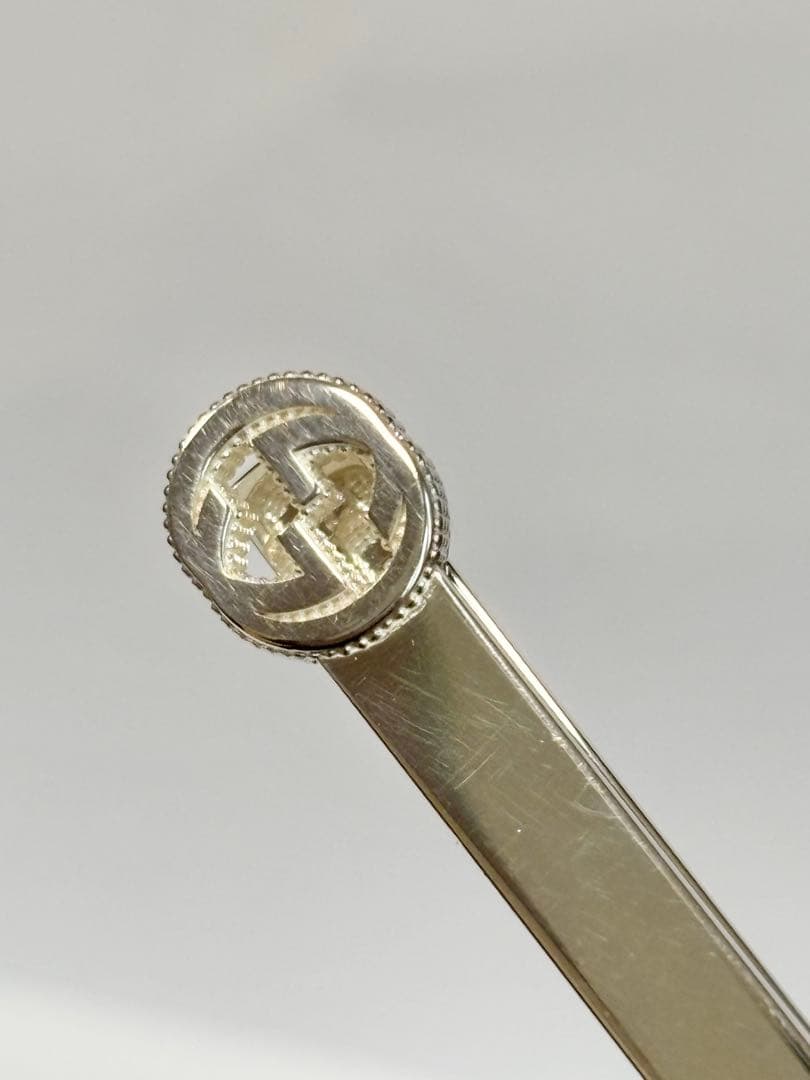 GUCCI グッチ ネクタイピン シルバー インターロッキングG AG925