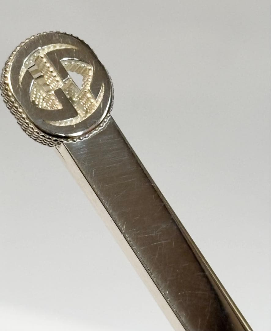 GUCCI グッチ ネクタイピン シルバー インターロッキングG AG925