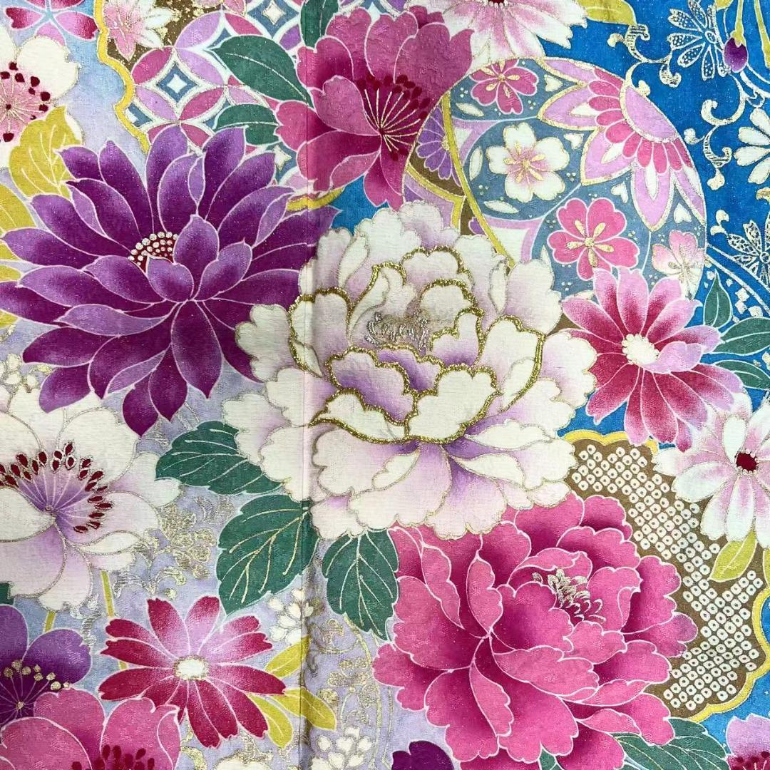 ≪早い者勝ち≫【美品】 振袖セット 成人式 正絹 古典柄 S*18 ●