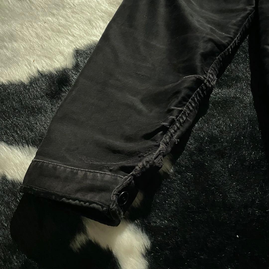 70’s Adolphe Lafont ブラックモールスキンジャケット フェード