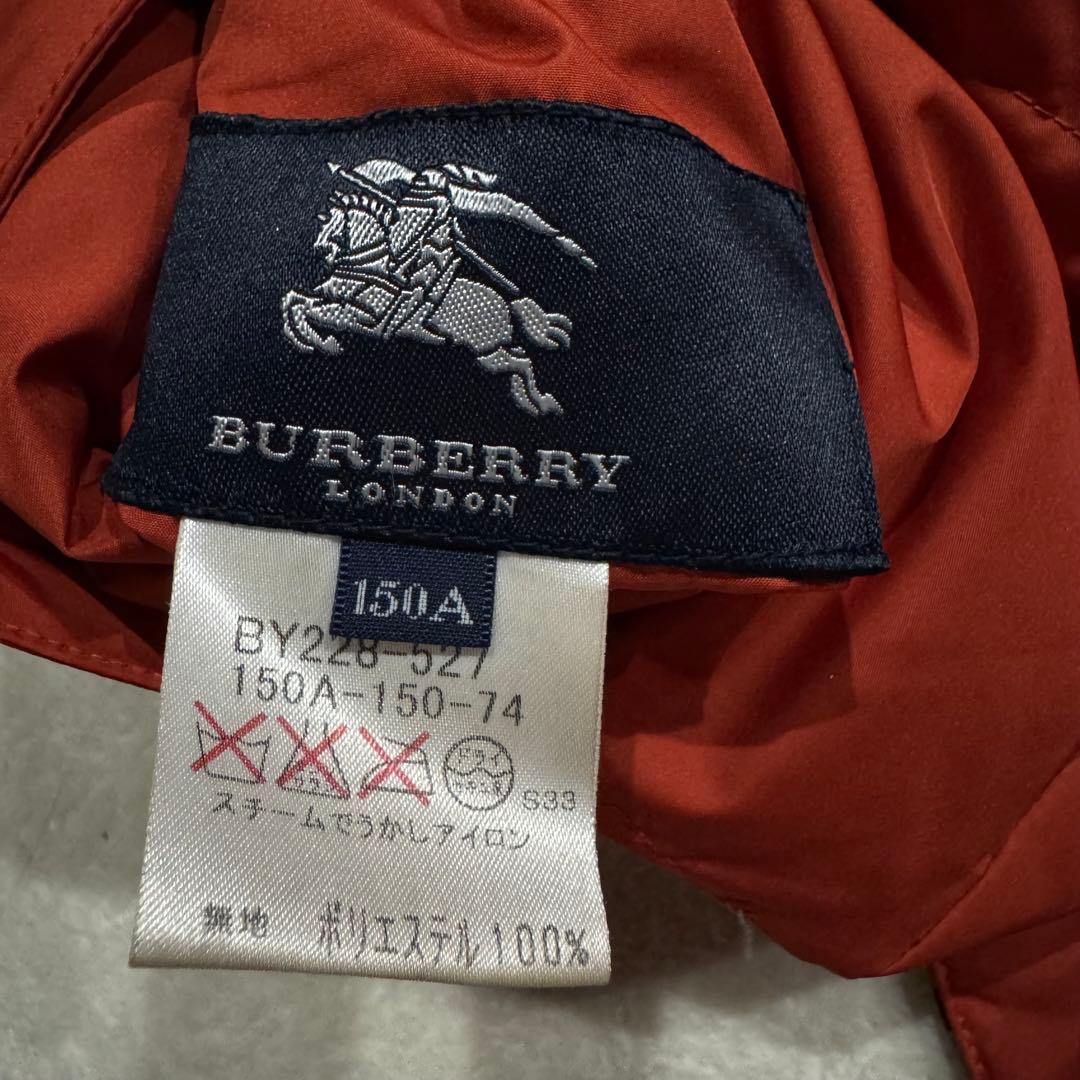 Burberry バーバリー ダウンベスト リバーシブル ノバチェック 赤