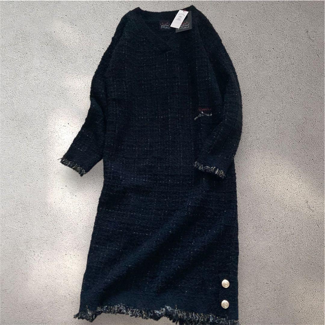 【新品】gelato pique JOEL ROBUCHONツイードワンピース