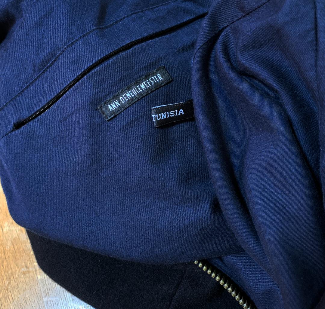 希少 ANN DEMEULEMEESTER ボストンバッグ ANN本人期 黒