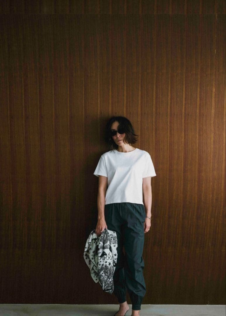 meravel simple comfortable Tee　White