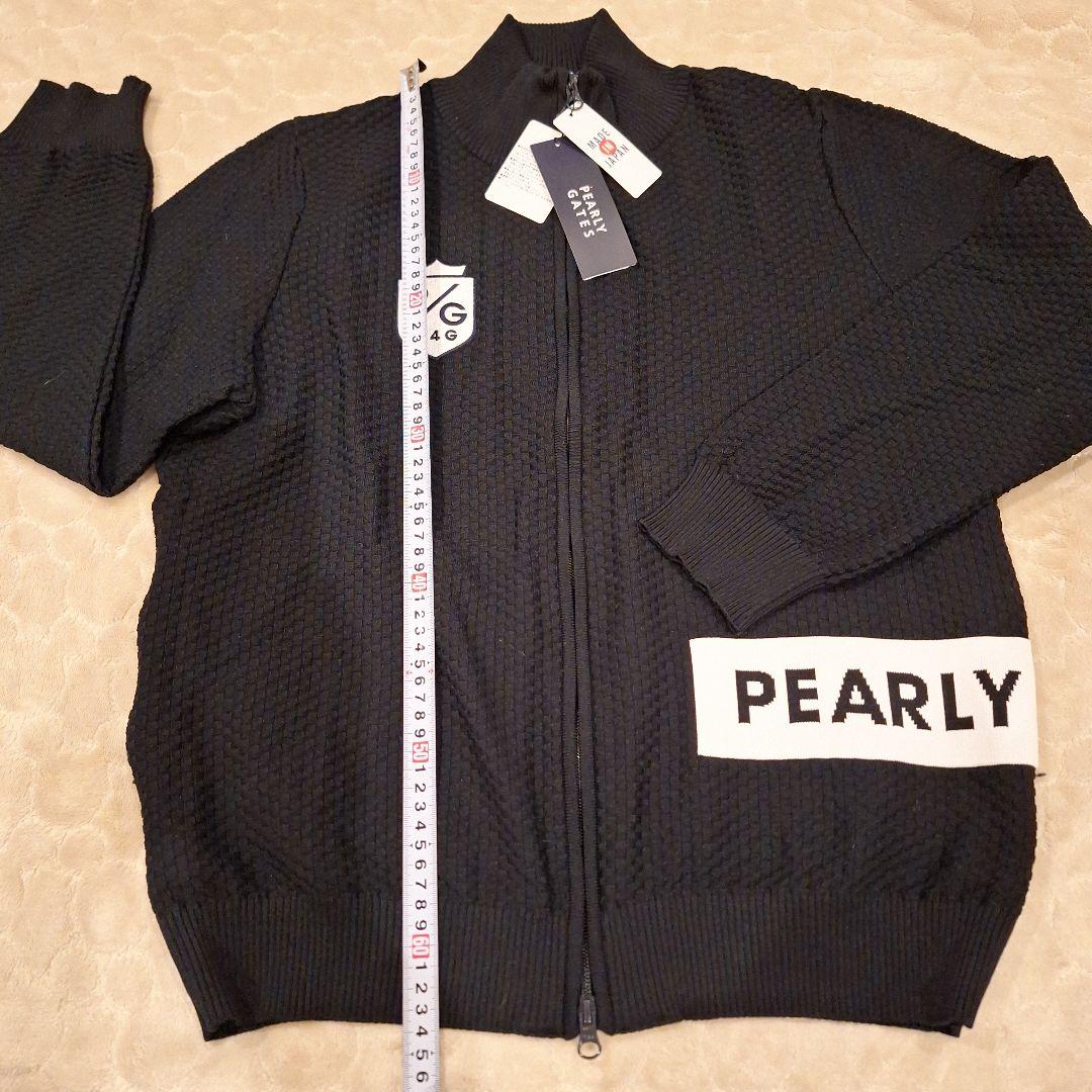 未使用　PEARLYGATES パーリーゲイツ　メンズ　ゴルフ　黒　ニット