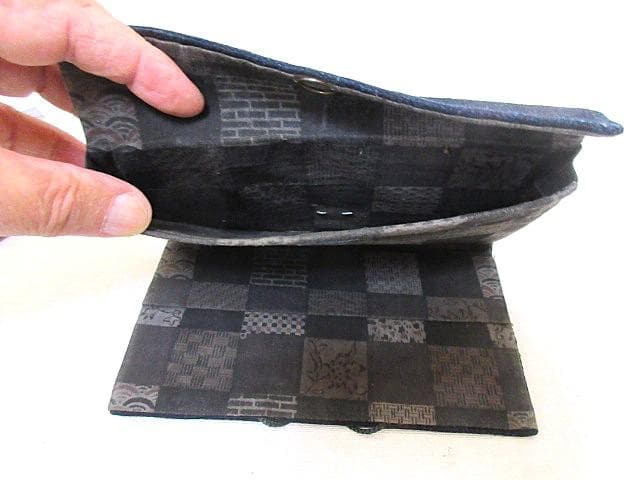 古いキセル・筒＆提げたばこ入れ１点 和柄小物入れ１点 金襴生地小物入れ２点