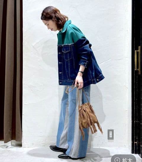 ニコアンド今期新品リメイク風モンスターGジャン完売品