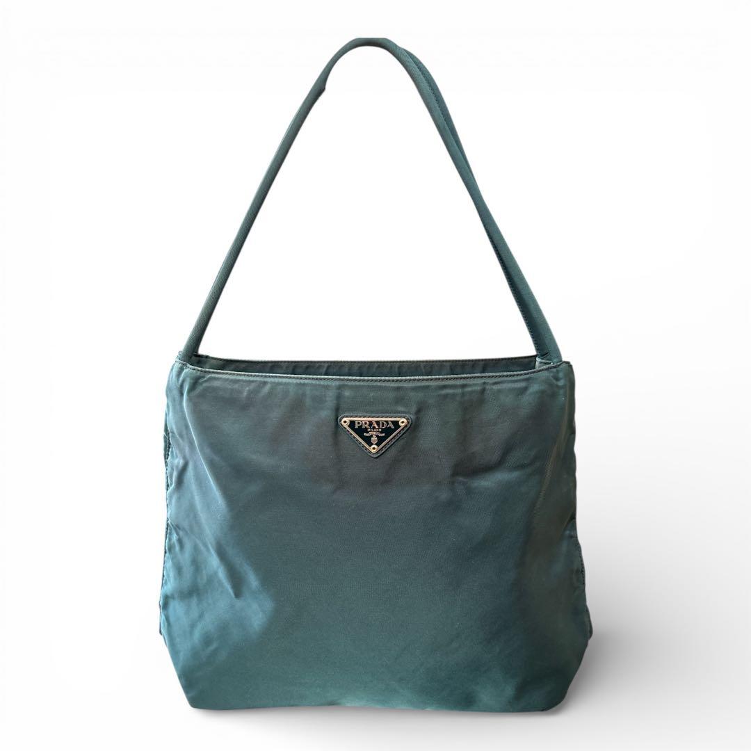 PRADA　プラダ　テスート　トートバッグ　ハンドバッグ　三角ロゴ　白タグ