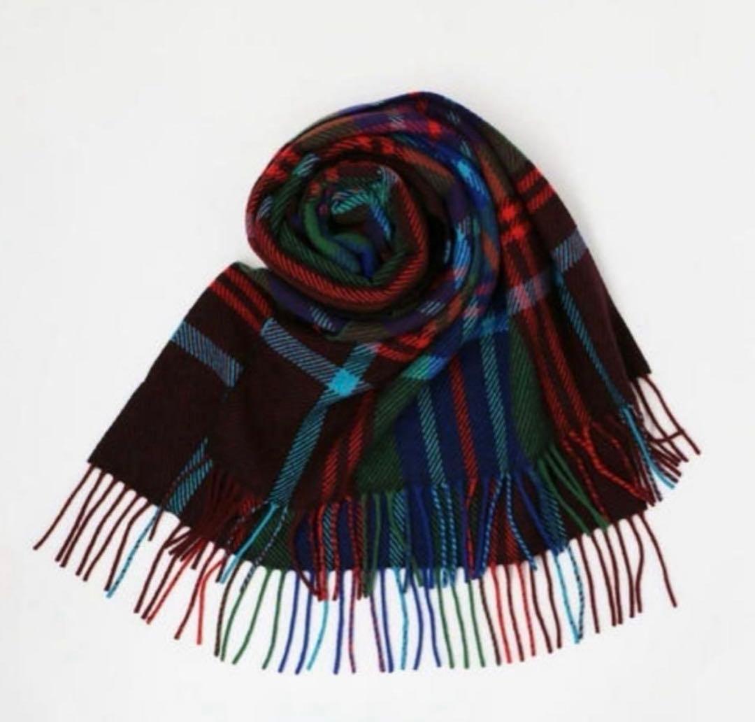 【希少完売】ジョシュアエリス　ドゥロワー別注　カシミア中大判ストール