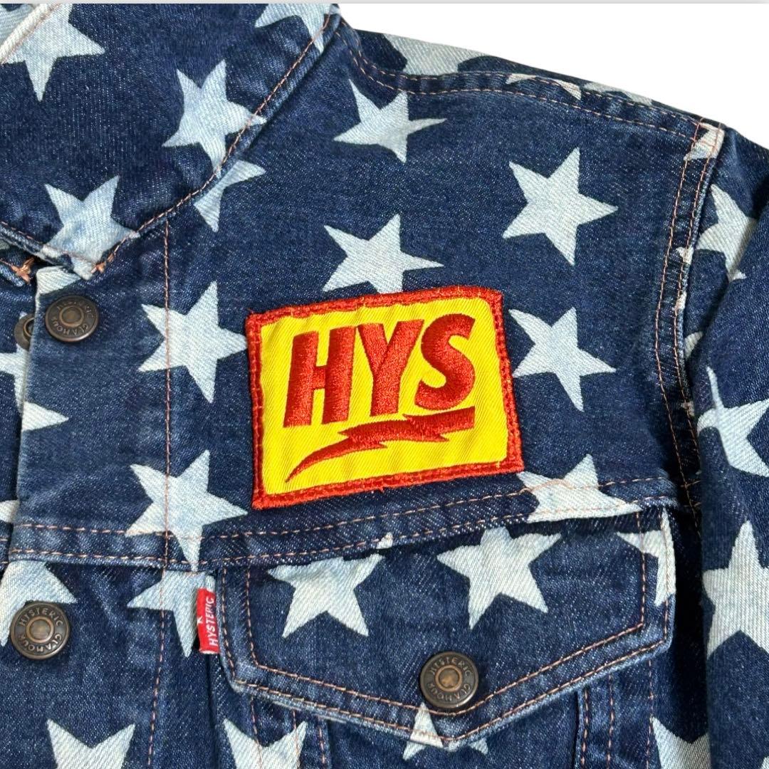 美品 ヒステリックグラマー デニムジャケット Gジャン 星 ワッペン