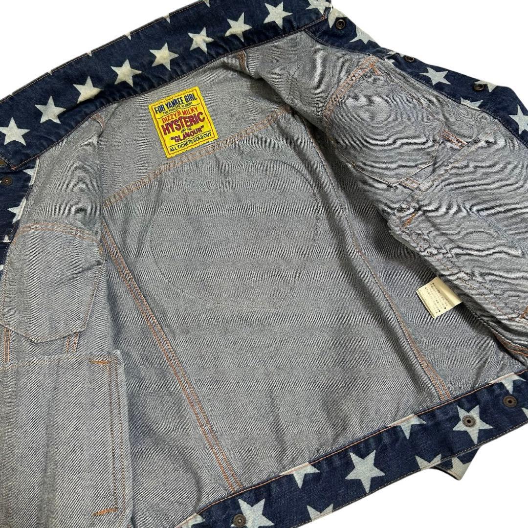 美品 ヒステリックグラマー デニムジャケット Gジャン 星 ワッペン