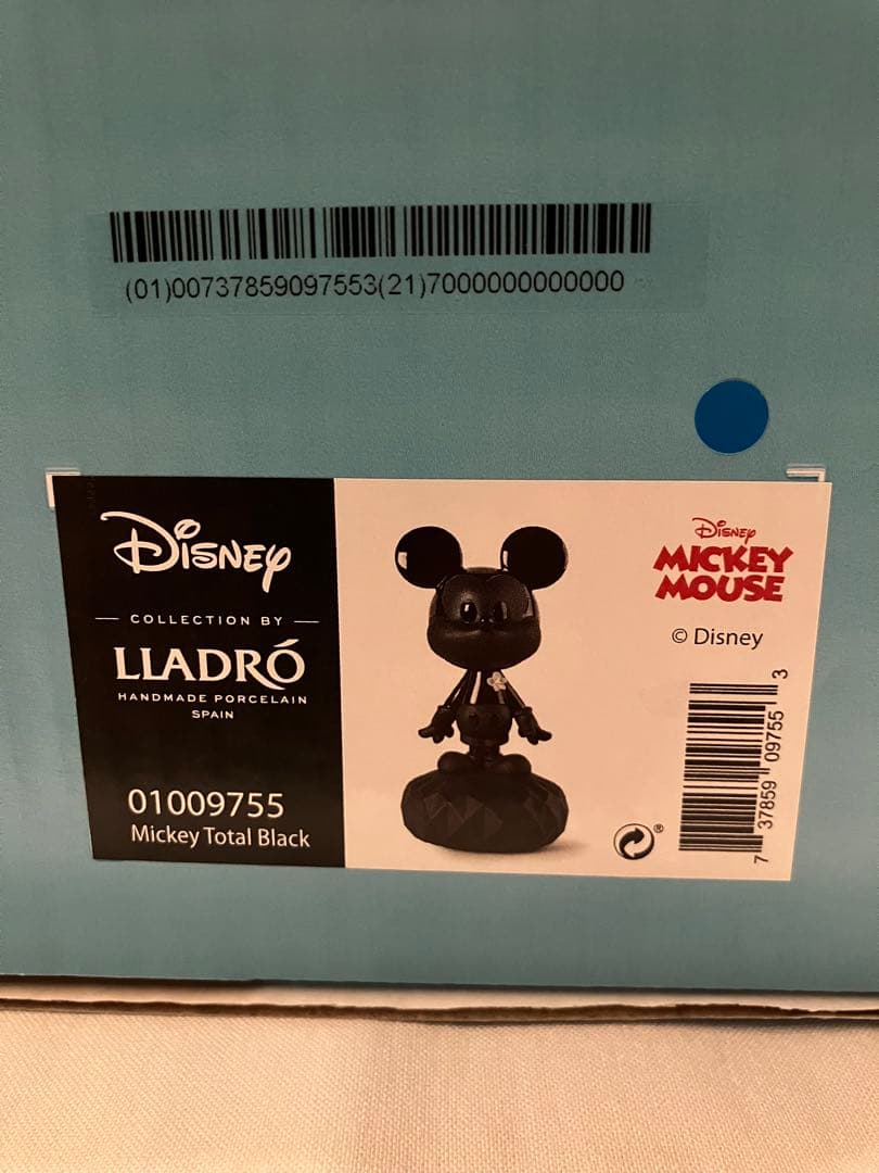 リヤドロ　ディズニー　ブラックミッキーマウス