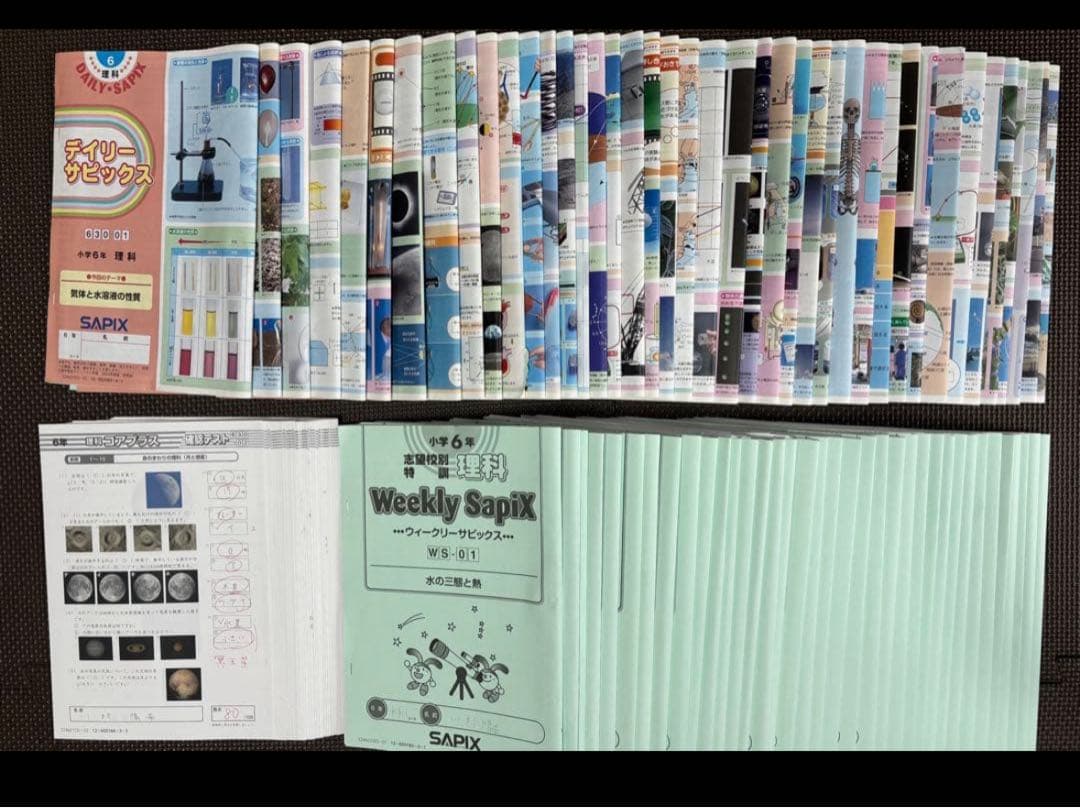 SAPIX サピックス6年 理科 学習教材セット 1年分 テキスト フルセット
