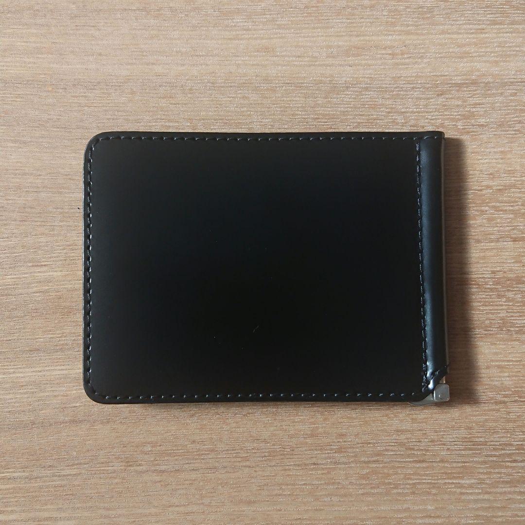 日本製 コードバン マネークリップ 本革 札入れ 札ばさみ 財布 シンプル