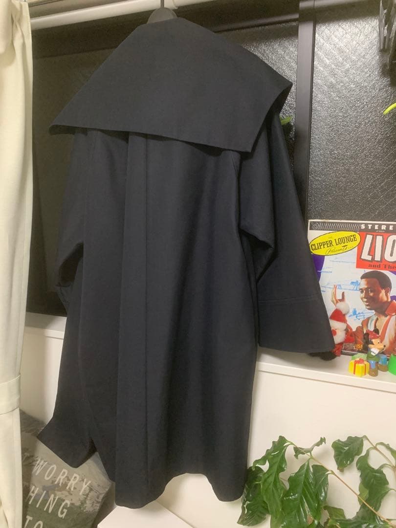 Black by moussy ビックカラーオーバートレンチ サイズ1 ネービー