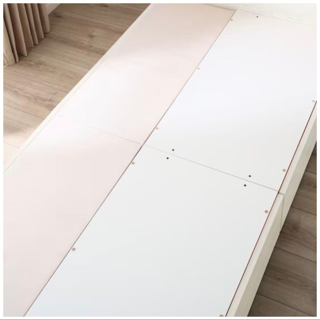 シングルベッドフレーム(アザン3 浅型/WW) LED照明付き