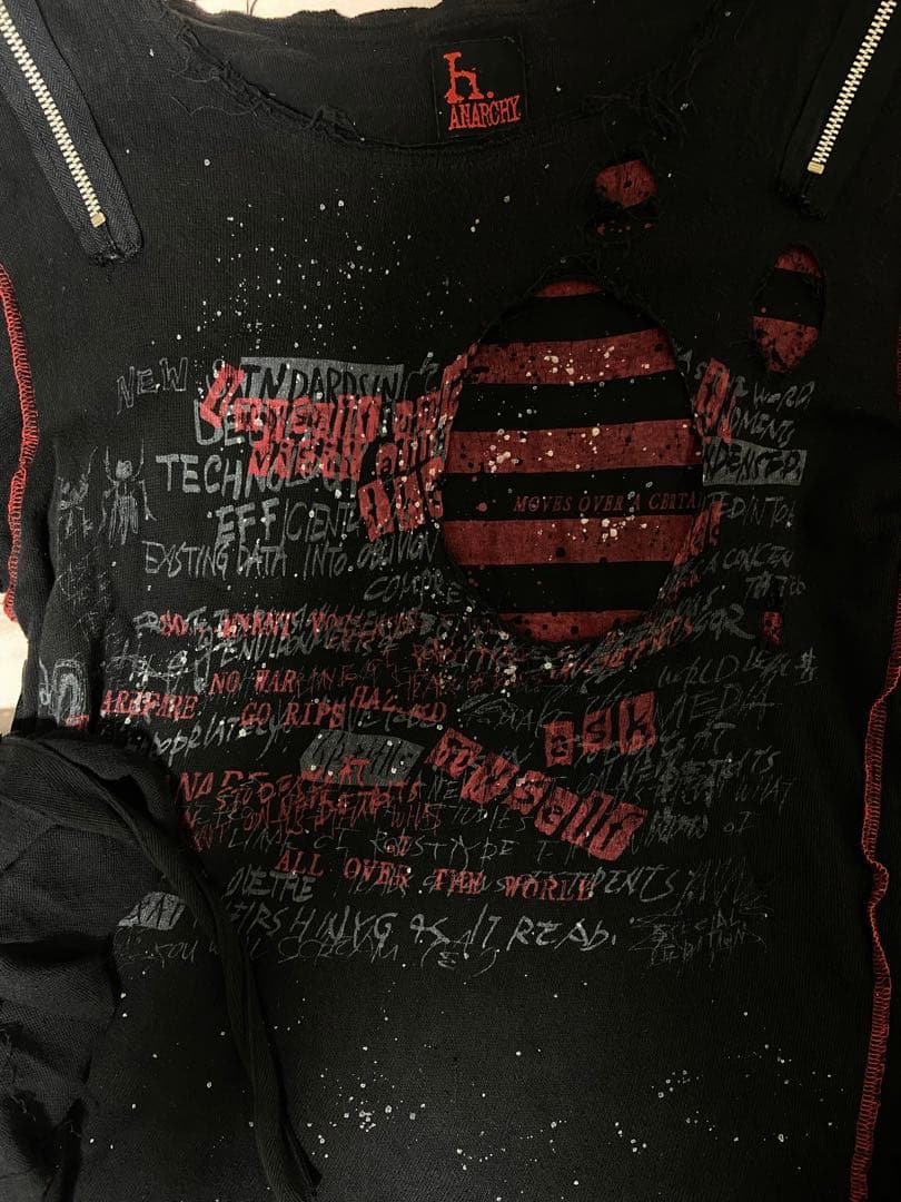 h. ANARCHY 黒 長袖Tシャツ