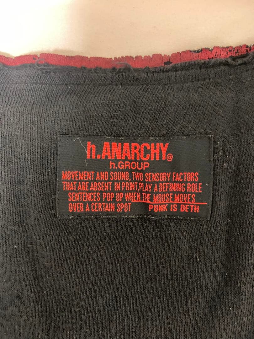 h. ANARCHY 黒 長袖Tシャツ