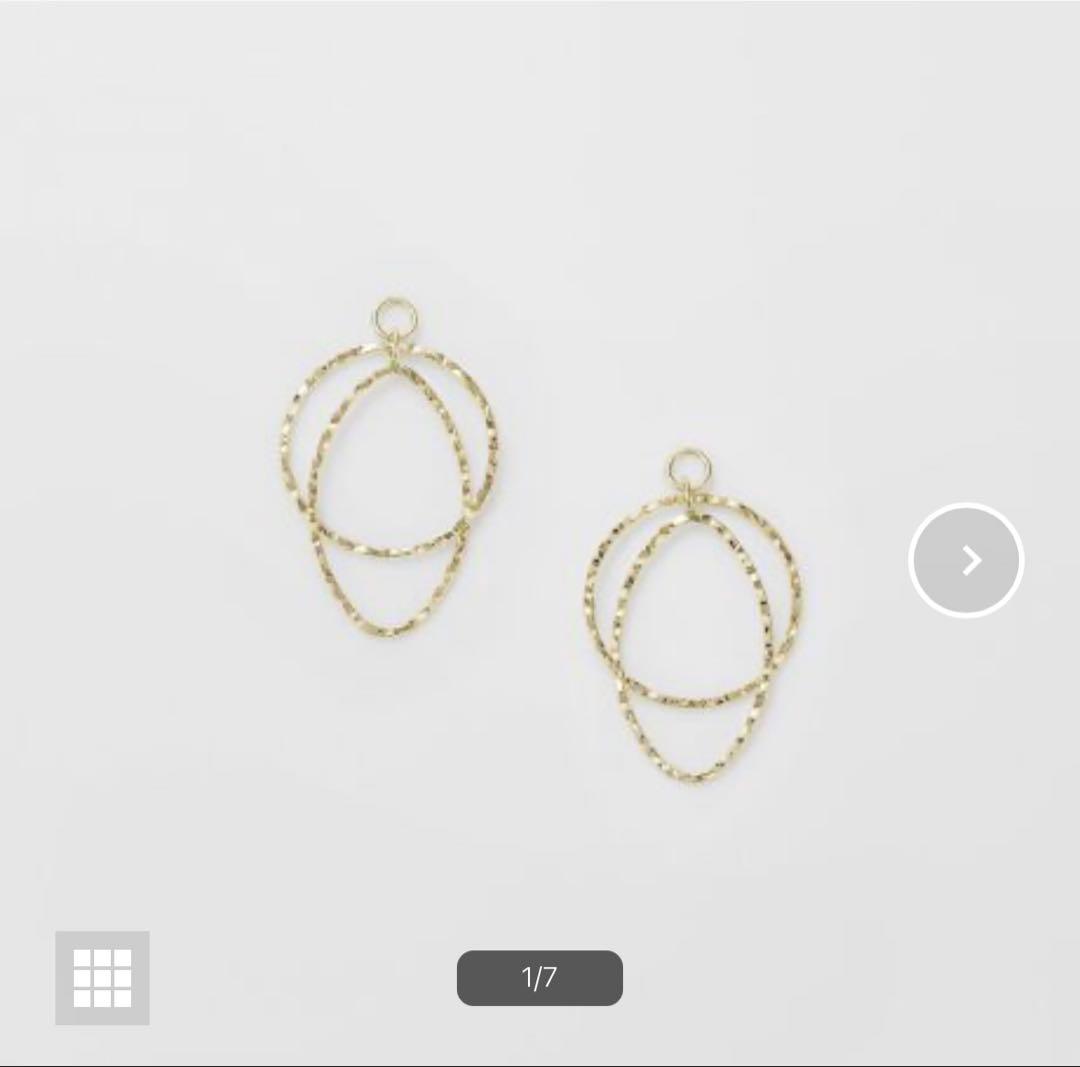 完売品 agete アガット K10 ピアスチャーム イエローゴールド