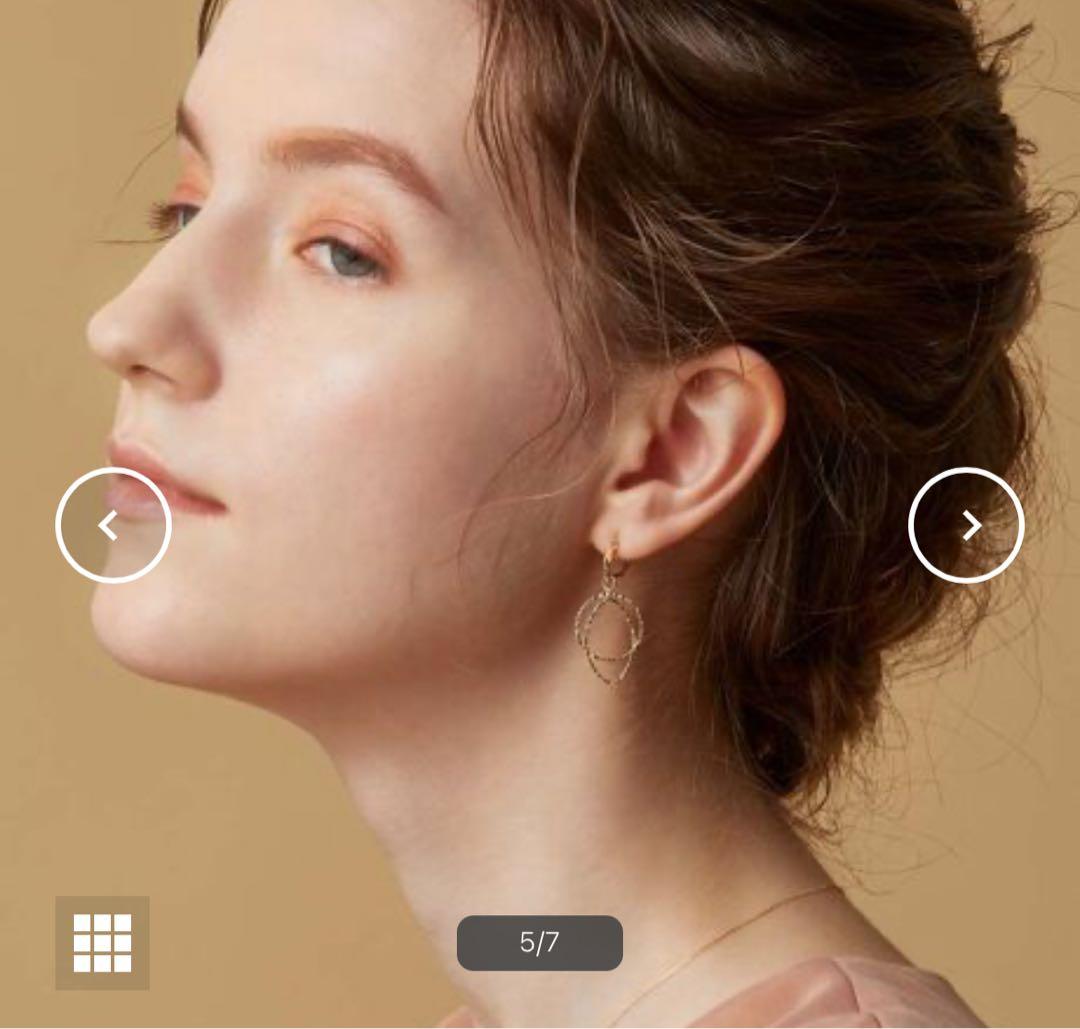 完売品 agete アガット K10 ピアスチャーム イエローゴールド