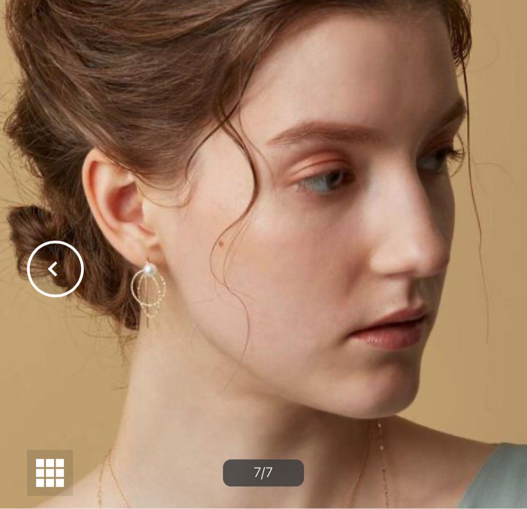 完売品 agete アガット K10 ピアスチャーム イエローゴールド