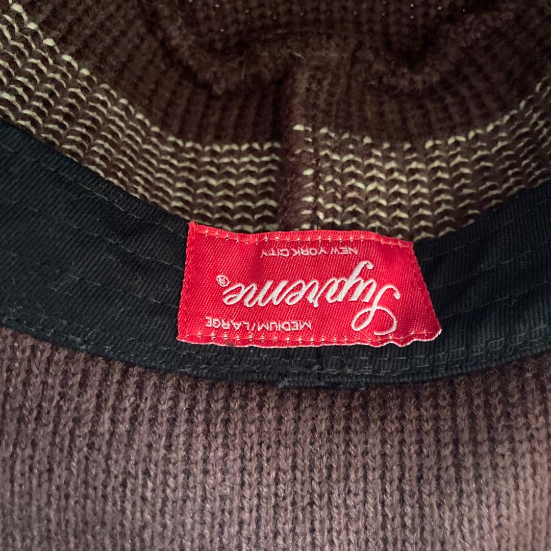 Supreme ニット バケットハット ブラウン