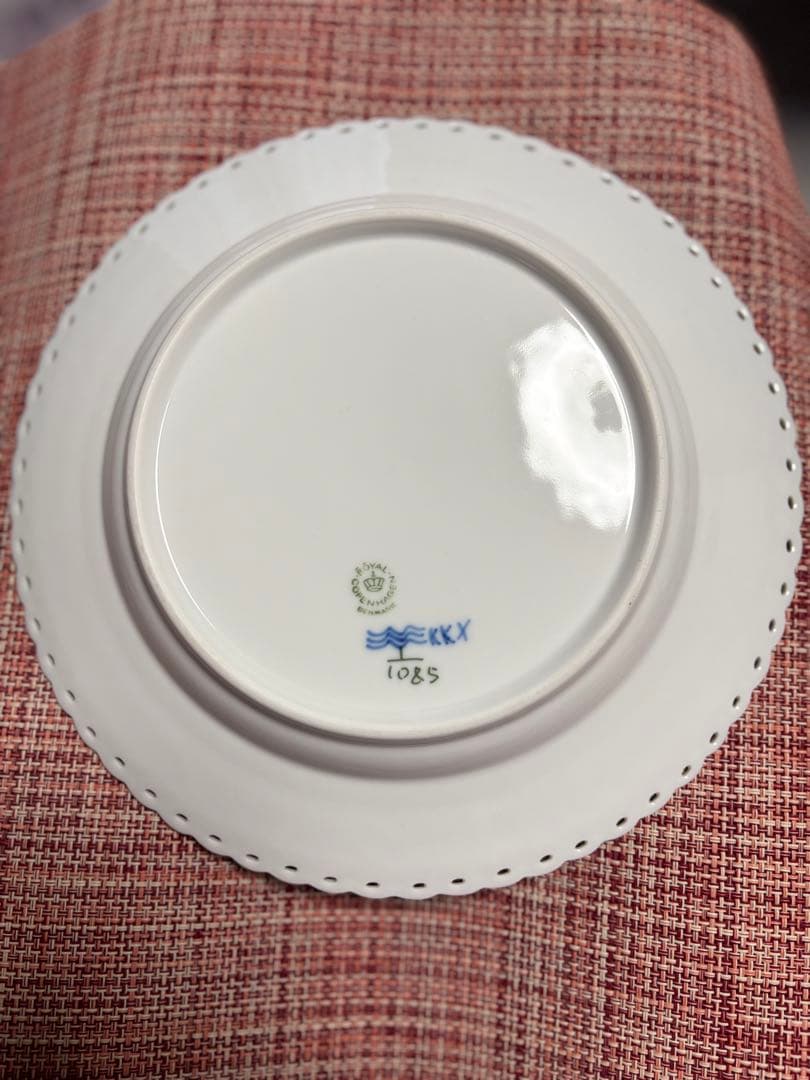 ロイヤルコペンハーゲン ブルーフルーテッドフルレース 中皿 23cm 2枚セット