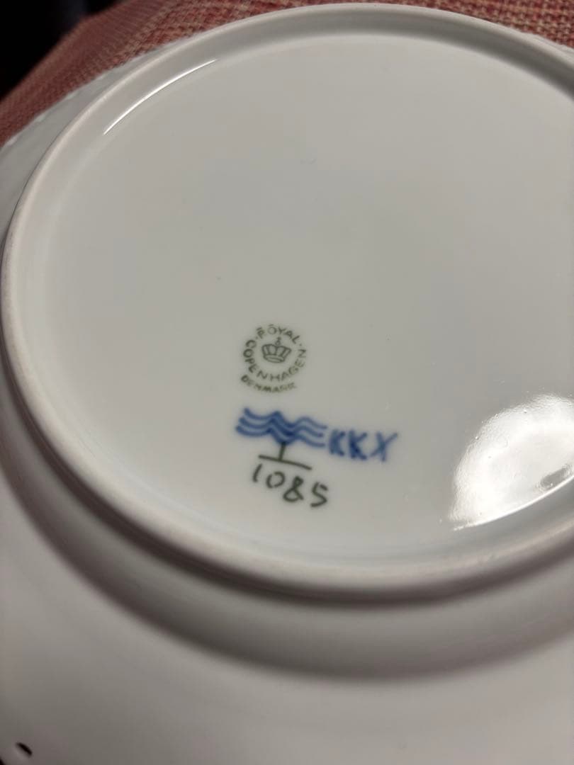 ロイヤルコペンハーゲン ブルーフルーテッドフルレース 中皿 23cm 2枚セット