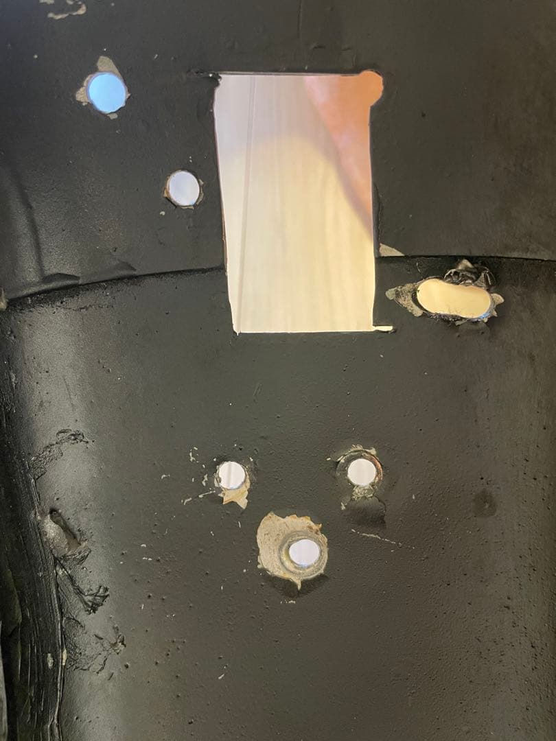 リアフェンダー　ハーレー　アイアンショベル　xlh xlch カット加工