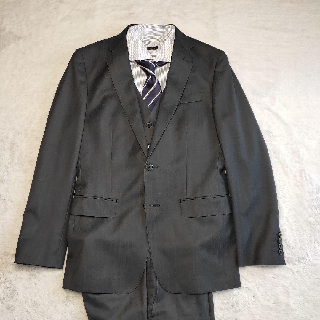 【美品】MAJI スリーピース スーツ セットアップ 高級 タスマニアウール