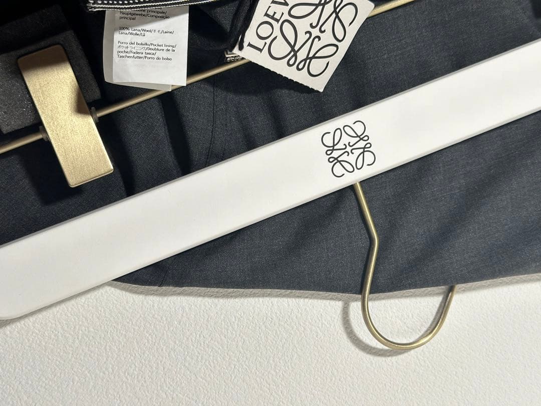 美品　ロエベ　春夏　スカート　アシンメトリー　膝下丈　グレー