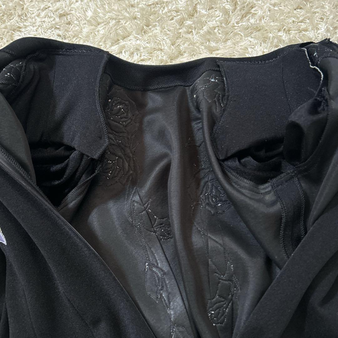 極美品【ミズレイコ】ローズ刺繍ロングワンピース 日本製 ヴィンテージ