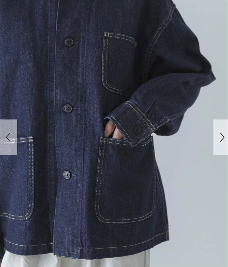 新品　かぐれ　今季　デニムカバーオール　デニムジャケット　Gジャン　2025