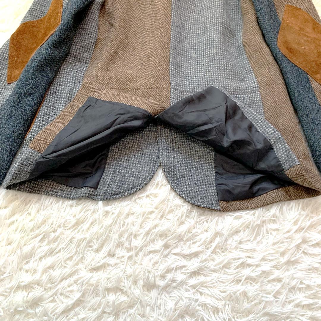 ※専用 ハリスツイード クレイジーパターン ジャケット L くるみボタン