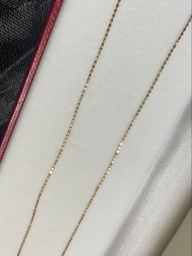 K18 シンプルチェーンネックレス