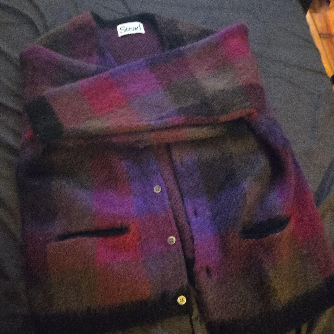 タマゴ様 ブロックチェック　カーディガン