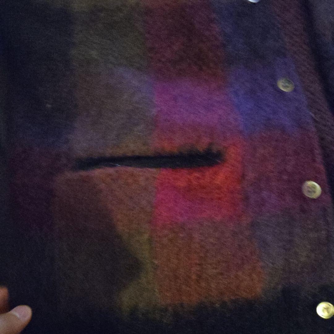 タマゴ様 ブロックチェック　カーディガン