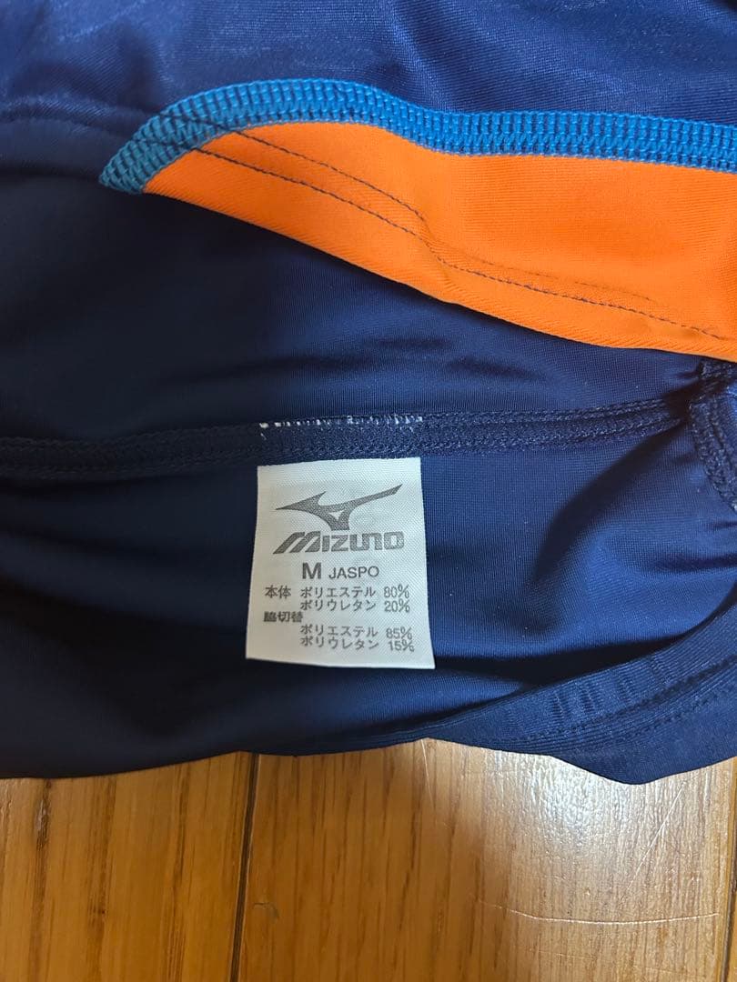 mizuno スポーツ用水着 ネイビー/オレンジ